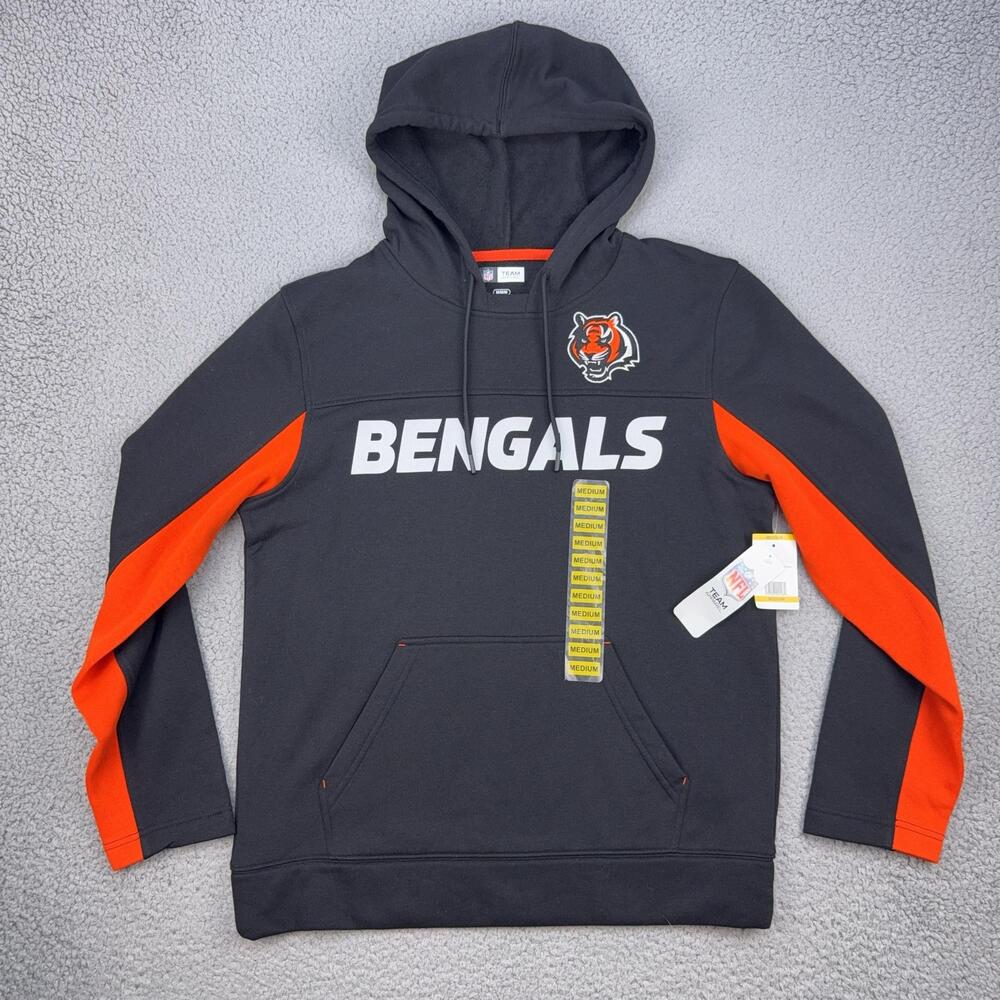 Cincinnati Bengals Hoodie Mens Medium Gray NFL Football NFL Team Apparel Fleece